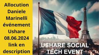 USHARE  Daniele Marinelli le 08062024 Paris replay [upl. by Roath]