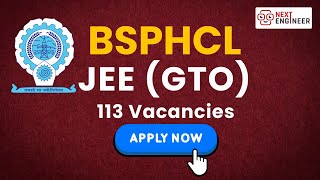 BSPHCL JEE GTO Recruitment 2024 🚨 Notification Out  Apply Now 📝 bsphcljee bsphcl2024 [upl. by Tracay]