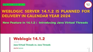 WEBLOGIC SERVER 1412 About to Release in 2024  Introducing Java Virtual Threads [upl. by Ellertal351]