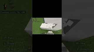 Epic Minecraft 2x1 piston flush door Bedrock Edition shorts minecraft pistons redstone [upl. by Eseila934]