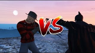 Freddy Krueger VS Batman  Epic Battle GTA 5 [upl. by Adnwahs923]