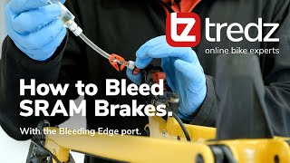 How to Bleed SRAM Brakes with the Bleeding Edge port  Tredz  Online Bike Experts [upl. by Kiefer]