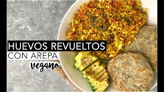 Desayuno Vegano fácil y Rápido 😍 Revoltillo de tofu  Receta de arepas  🍳Keke [upl. by Latoyia426]