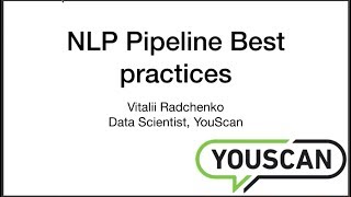 Оформление пайплайна в NLP проекте Виталий Радченко​  PyDaCon [upl. by Hurlow674]