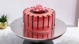 Chocolate Drip Cake Decoration Tutorial cake art Chocolate CakeHAFSICAKES [upl. by Deryl]