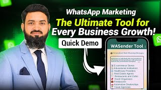 The Ultimate Marketing Tool For Every Business  WA Sender [upl. by Herzel]