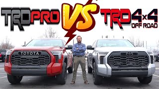 2024 Toyota Tundra TRD Pro vs 2024 Toyota Tundra TRD OffRoad Which Tundra Is Best [upl. by Zadoc]