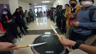 Independence HS Drumline State Send Off Snare Cam 215 [upl. by Corrianne782]