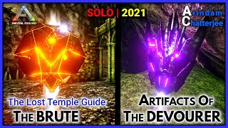 Ark Valguero  2022 Lost Temple Cave SOLO Walkthrough ARTIFACT OF THE BRUTE amp DEVOURER  S2E227 [upl. by Sara291]