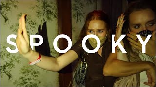 Going through a haunted house scary   Madelaine Petsch [upl. by Chlori]