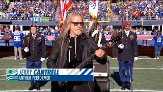 Jerry Cantrell Performs National Anthem Prior To Kickoff Of Week 8 [upl. by Hopkins]