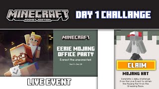 Minecraft Event Day 1 challange Tutorial • Expect the Unexpected • Minecraft PE [upl. by Llennaj]