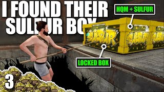 I BROKE INTO THIS CLANS SULFUR  HQM LOOT ROOM  Solo Rust [upl. by Malaspina636]