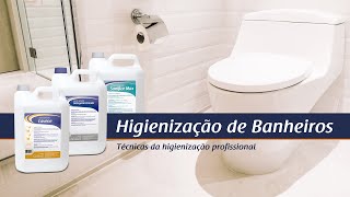 Limpeza de banheiros técnicas da higienização profissional [upl. by Anaitak]