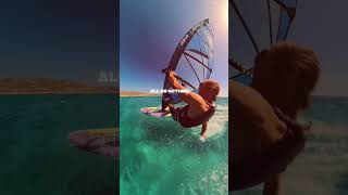 Windsurf action part 33 windsurf windsurfing extreme surf watersports shorts insta360 [upl. by Obau]