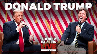 Tucker Carlson Live Tour Grand Finale With President Donald Trump LIVE in Glendale AZ [upl. by Nekcerb]