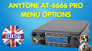 Anytone AT6666 Pro Menus cbradio hamradio [upl. by Tarra]