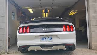 2015 Mustang GT Flowtech Axleback exhaust [upl. by Diahann863]