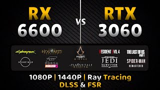 RX 6600 vs RTX 3060  1080P  1440P  Ray Tracing  DLSS amp FSR  16 Games Tested [upl. by Rhonda194]