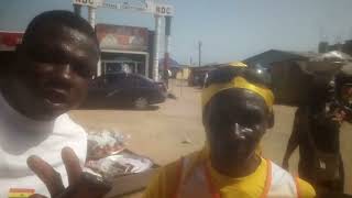 I met milo55 years old guy walking from Takoradi to Accra National Milo Marathon  peace walk 2020 [upl. by Mortimer]