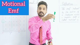 Motional EMF  in UrduHindi  12th class physics  physics ka safar [upl. by Einnok823]