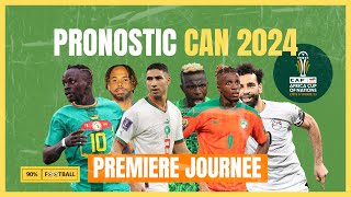 CAN 2024 PRONOSTIC DE LA PREMIERE JOURNEE  12 MATCHS [upl. by Follmer]