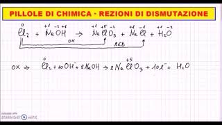 Pillole di Chimica  Reazioni di dismutazione [upl. by Amaras796]