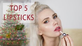 TOP 5 LIPPENSTIFTE für WEIHNACHTEN und SILVESTER  Eat Tell Love [upl. by Ranite]