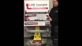 Towcar A frame  Towmaster amp invisibrake demonstration [upl. by Packton391]