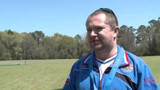 Interview RUS with Anton Gurianov  ISSF Rifle and Pistol World Cup 2014 Fort Benning USA [upl. by Eran]