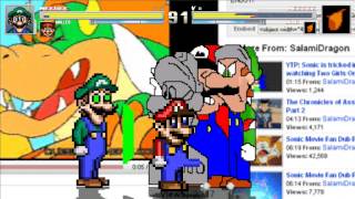 MUGEN Weegee amp Malleo vs Toon Weegee amp Toon Malleo [upl. by Iris]