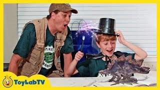 Dinosaurs Are Alive Giant Life Size Dinosaur Raptor amp Triceratops Surprise Adventure for Kids [upl. by Anitahs630]