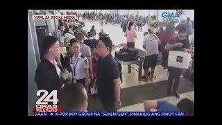 ACTSOFW Rep John Bertiz pumalag umano sa security check sa NAIA [upl. by Leuams]