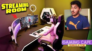 I Built a PRIVATE GAMING Room for STREAMERS  Gaming Cafe Simulator Gameplay 4 [upl. by Haidabez143]