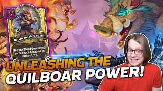 NEW PATCH Unleashing the QUILBOARS POWER  Hearthstone Battlegrounds  Savjz [upl. by Rotsen]