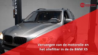 Vervangen van de motorolie en het oliefilter in de BMW X5 [upl. by Anytsyrk]