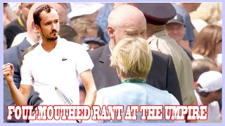 Daniil Medvedev avoids Wimbledon default after foulmouthed rant at umpire [upl. by Akir]