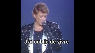 Johnny Hallyday Jai oublié de vivre 1984 version live [upl. by Enialahs]