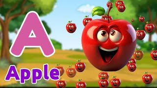 ABC Phonics Song for Toddlers  A for Apple  Nursery Rhymes  ABC Song  abcd song for baby [upl. by Hgielanna]