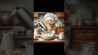 A cat🐱is preparing foodaicat aicat catstory shorts meow catvideos [upl. by Severen]