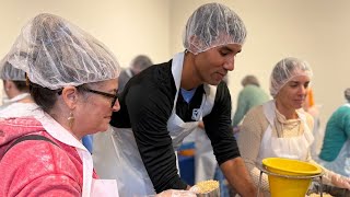 Meals hygiene kits packed during Hope for the High Country [upl. by Biegel]