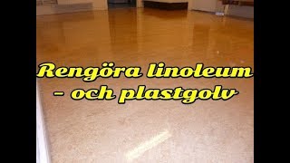 Rengöra linoleum  och plastgolv plus en high speed maskin i aktion [upl. by Suilienroc]