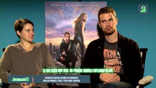 Divergente Entrevista con Shailene Woodley y Theo James [upl. by Sagerman]