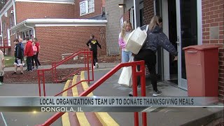 Dongola School receives Thanksgiving meal donation for families [upl. by Patrich]