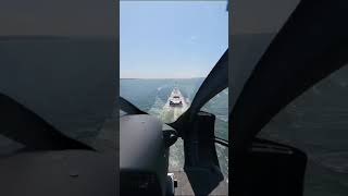 Helicopter Makes Approach to Landing on Yacht shorts helicopter fyp [upl. by Schaffer]