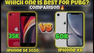 iPhone SE 2020 vs iPhone XR PUBG mobile test in 2024  which one is best  viralvideo pubgmibile [upl. by Sinclair]