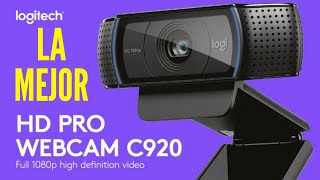 Camara Para Hacer DIRECTOS en Facebook y YouTube Logitech C920 Pro Full HD  Mario Tutoriales [upl. by Sherill]