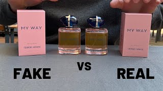 Fake vs Real Armani My Way Perfume [upl. by Elenahc]