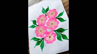 Beautiful plumeria flower ✨🌸 Flower painting artlovers creativity artlife floral shorts [upl. by Nnaynaffit]