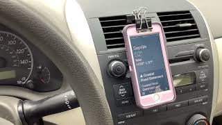 The world’s quickest and easiest car cell phone holder for AC vent ever [upl. by Sirred]